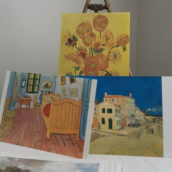 VTG POSTCARDS VAN GOGH MUNCH CEZANNE national gallery art institute MONET 52 lot - Picture 5 of 8